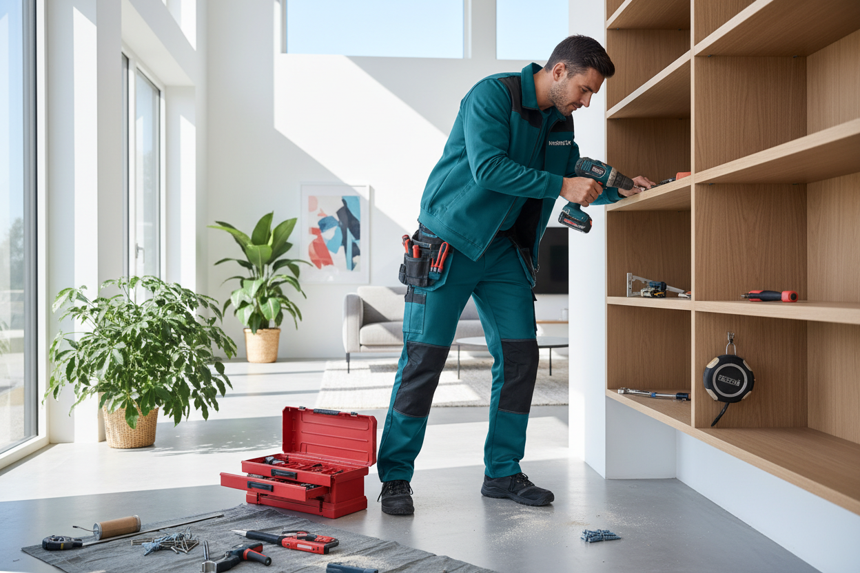 Professional handyman services for homes and businesses, including furniture assembly, TV mounting, door repairs, shelves, and general household fixes. Reliable…
